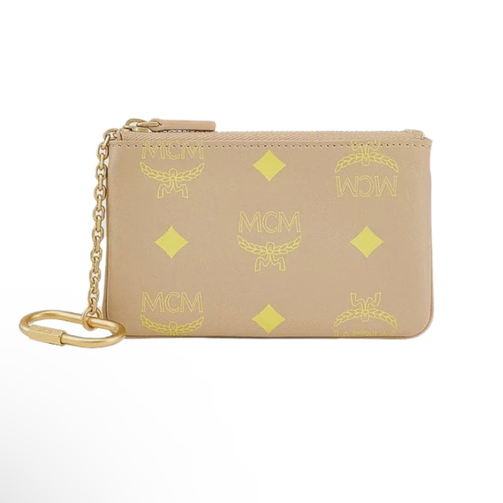 NWT NIB MCM keychain pouch